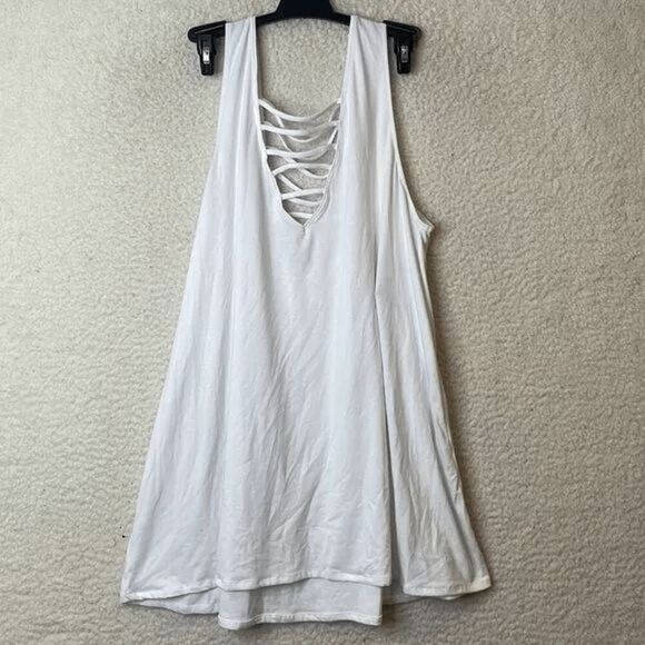 Salt & Cove white NWT size Small mini dress/ swim coverup - Picture 3 of 7